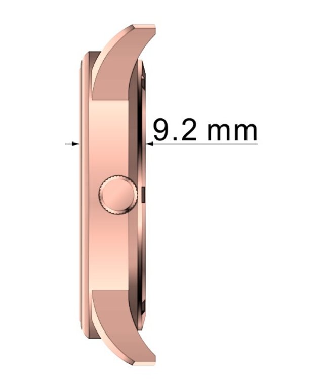 Roman Classics Portofino rose gold 3-hand 10 ATM