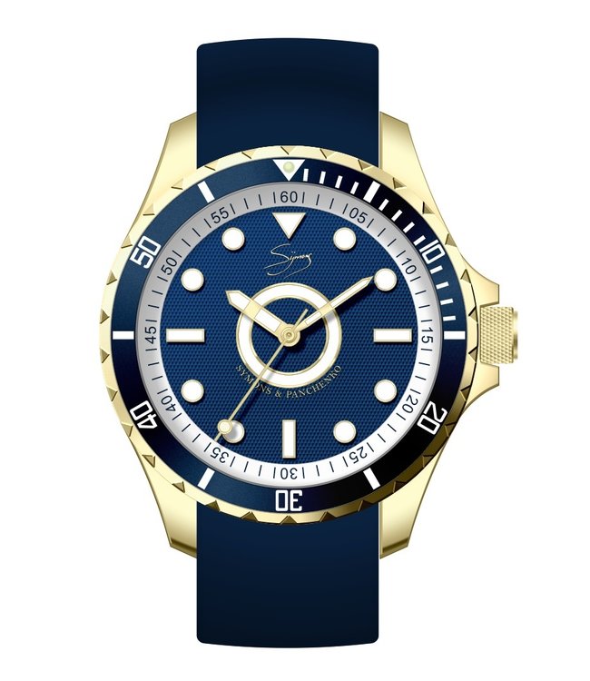 Dutch Master El Marino double plated yellow gold 3-hand 10 ATM