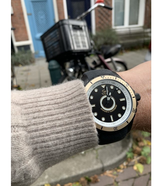 Dutch Master Gallimard  triple plated black matte 3-hand 10 ATM