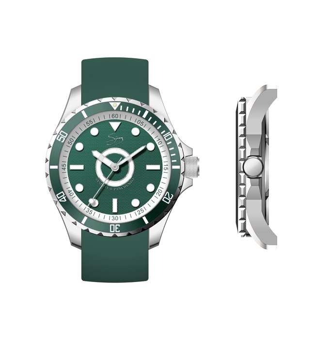 Dutch Master Augusta silver polished 3-hand 10 ATM