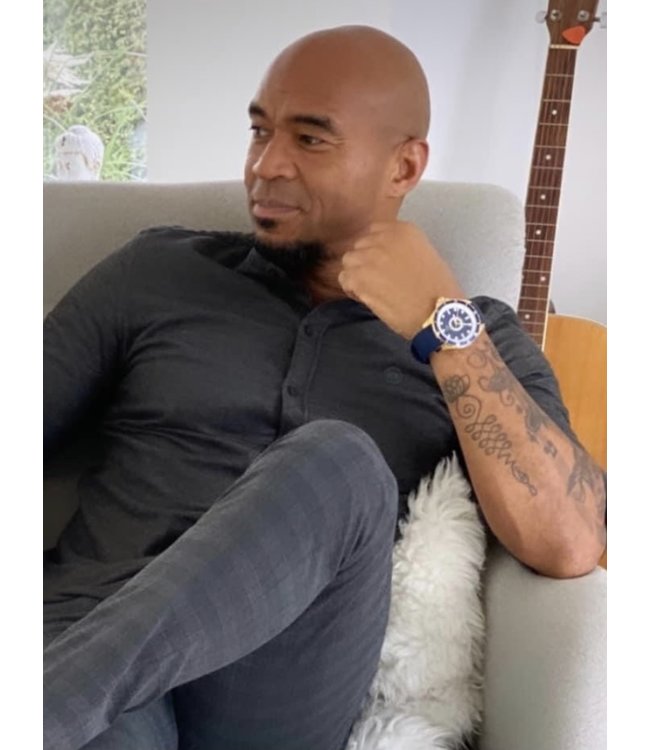 Dutch Master El Marino double plated yellow gold 3-hand 10 ATM