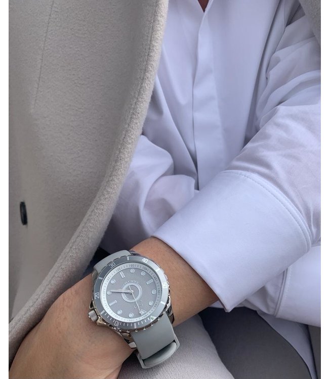 Dutch Master Frost silver polished 3-hand 10 ATM