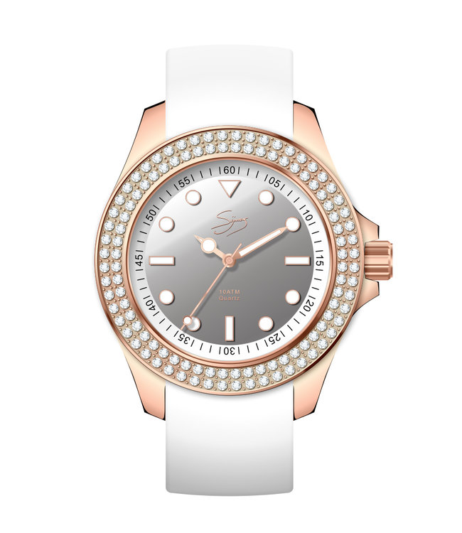 Dutch Master Mrs. Cute double plated rose gold 3-hand 10 ATM