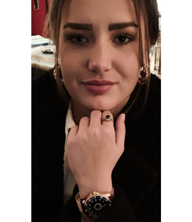 Power Mesh Brera double plated yellow gold 3-hand 10 ATM