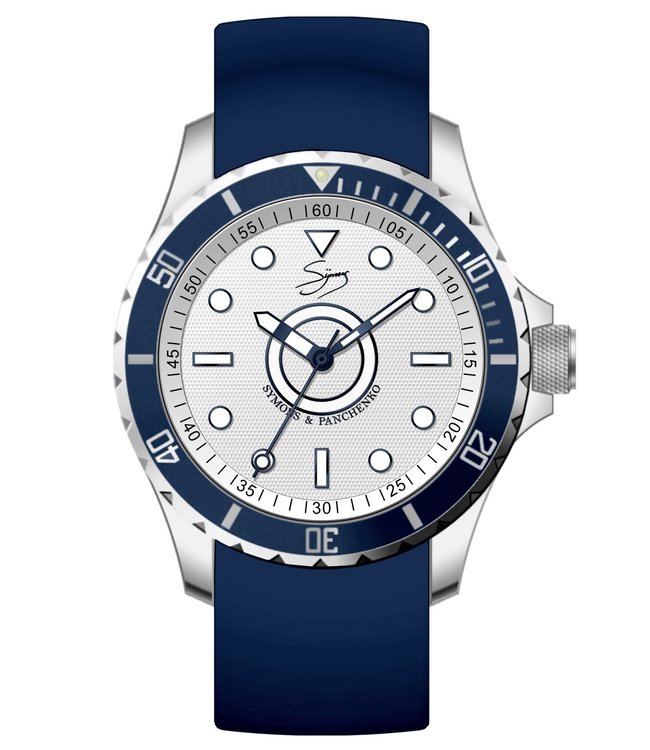 Dutch Master Blue Night silver polished 3-hand 10atm