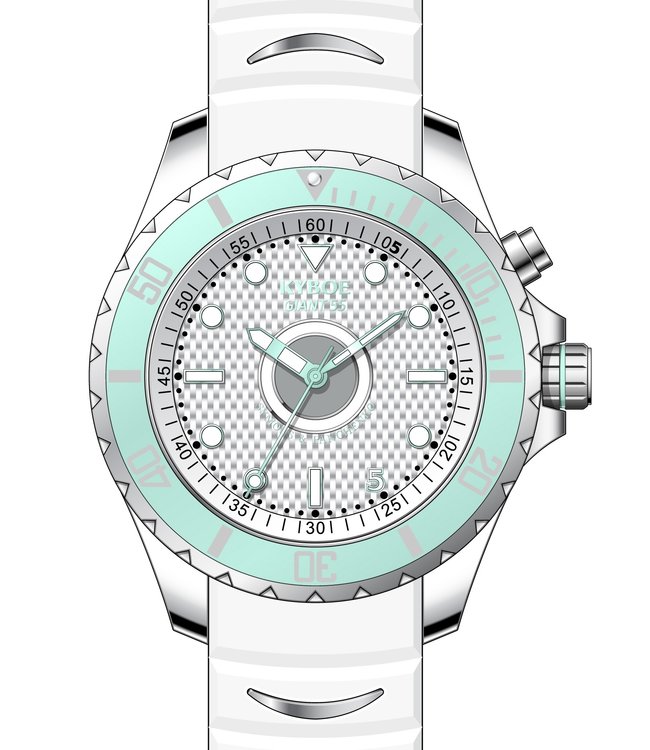 Kyboe - Giant 55 - Reethi Rah, silver polished 3-hand 10 ATM