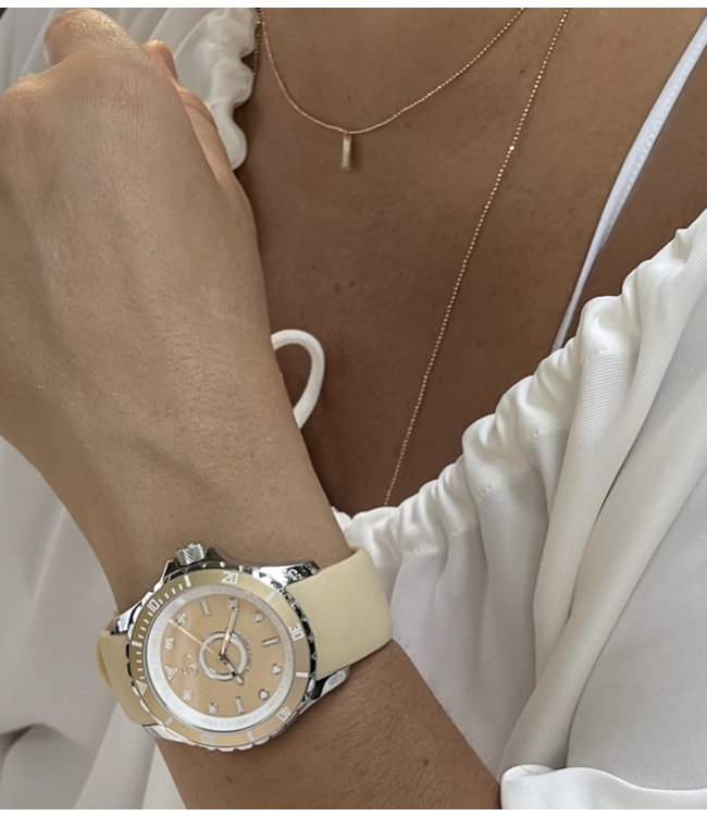 Dutch Master nude silver polished 3-hand 10 ATM