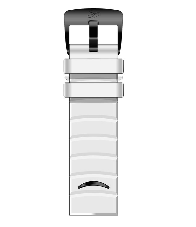 White Giant 55 Black Matte Strap w Buckle