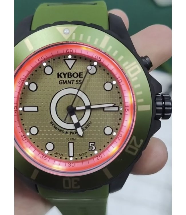 Kyboe - Giant 55 -  triple plated 3-hand 10 ATM