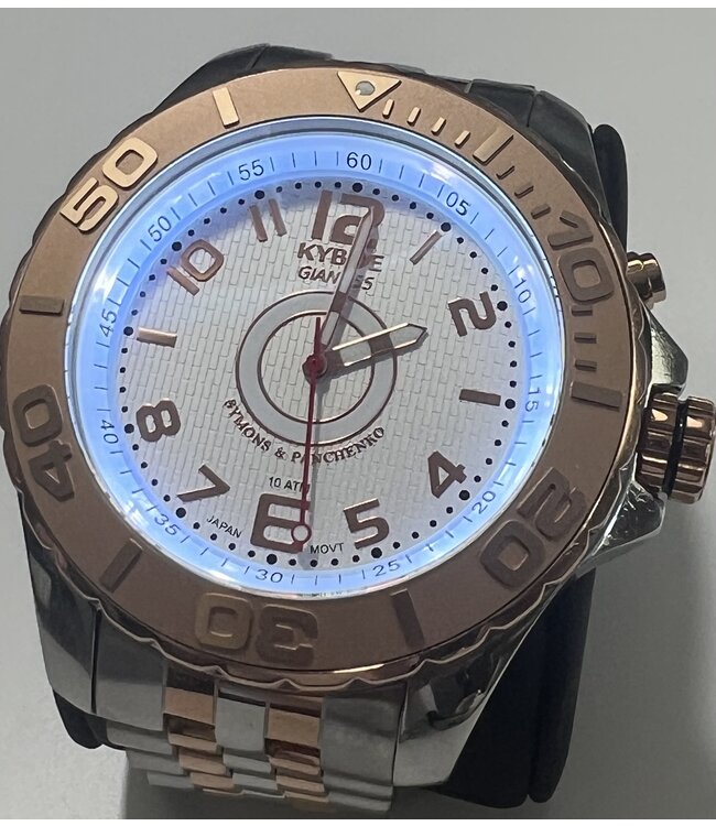 Kyboe - The  Gunfire 55 - II silver polished 3-hand 10 ATM