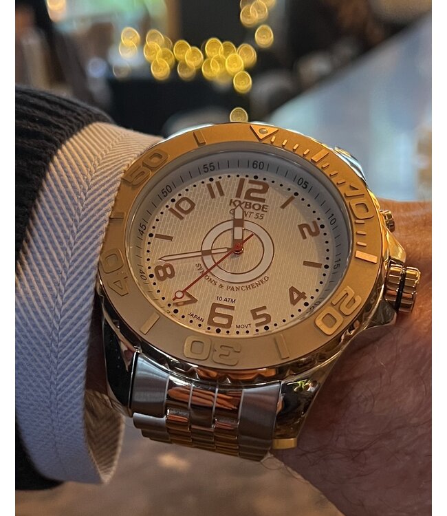 Kyboe - The  Gunfire 55 - II silver polished 3-hand 10 ATM