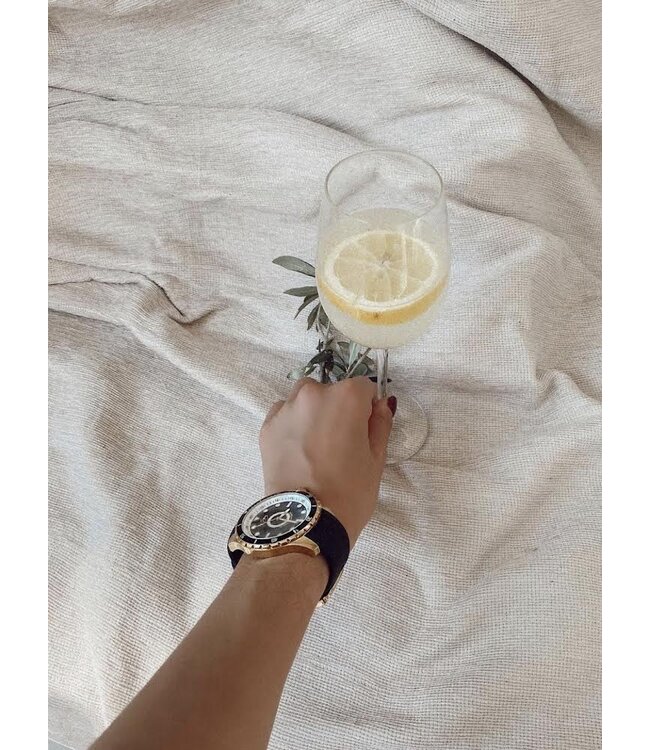 Dutch Master Marbella double plated yellow gold 3-hand 10 ATM