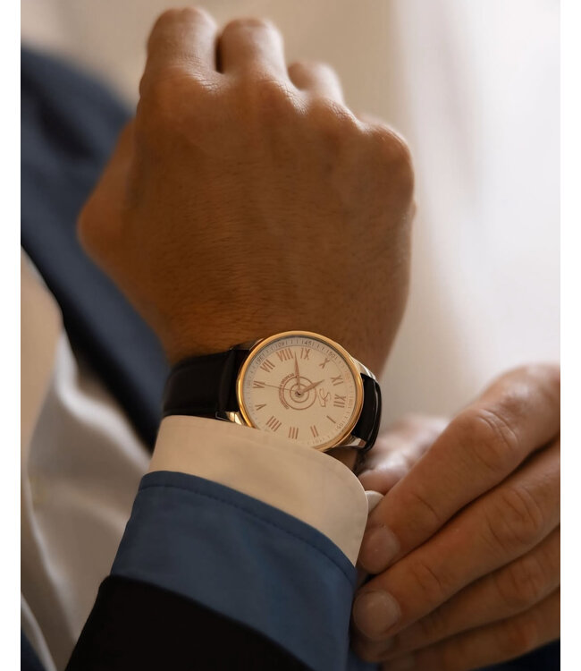 Roman Classics Sienna double plated rose gold 3-hand 10 ATM