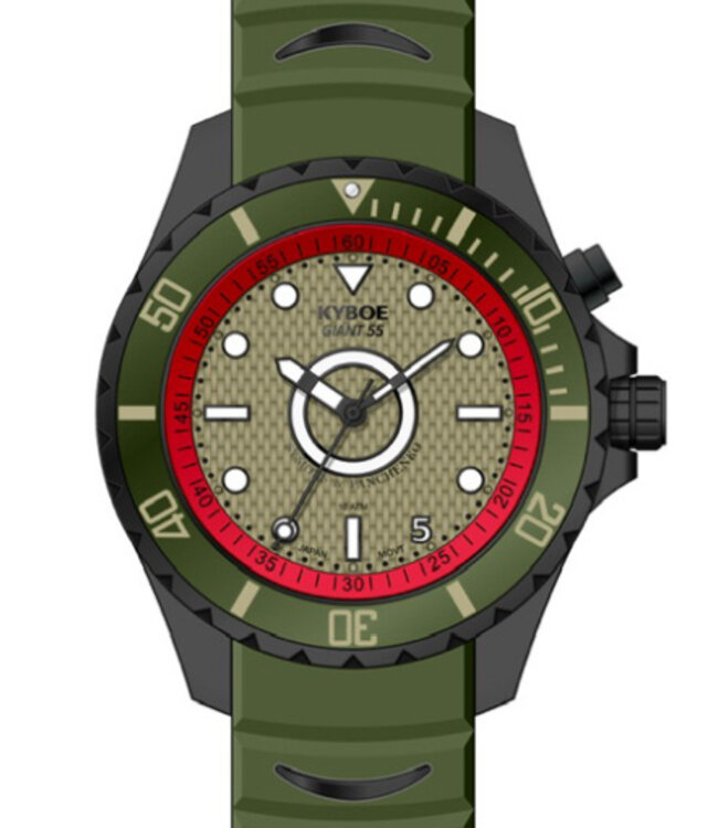 Kyboe - Giant 55 -  triple plated 3-hand 10 ATM