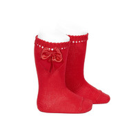 Condor Condor Kniekous met Strik Rood