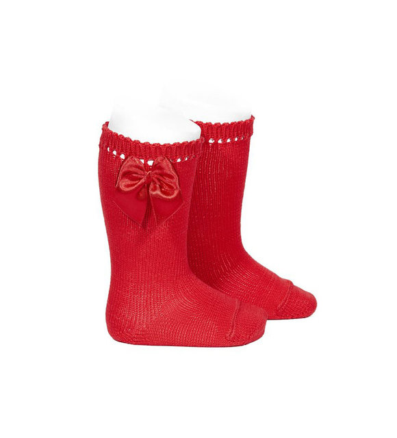 Condor Condor Kniekous met Strik Rood