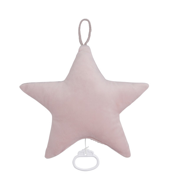 Baby's Only Baby's Only Muziekdoos Ster Sparkle Zilver-Roze Melee