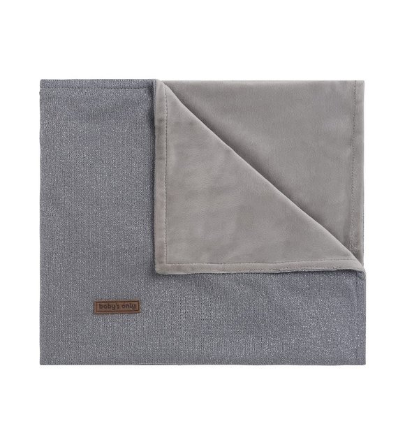 Baby's Only Baby's Only Ledikantdeken Soft Sparkle Zilvergrijs Melee