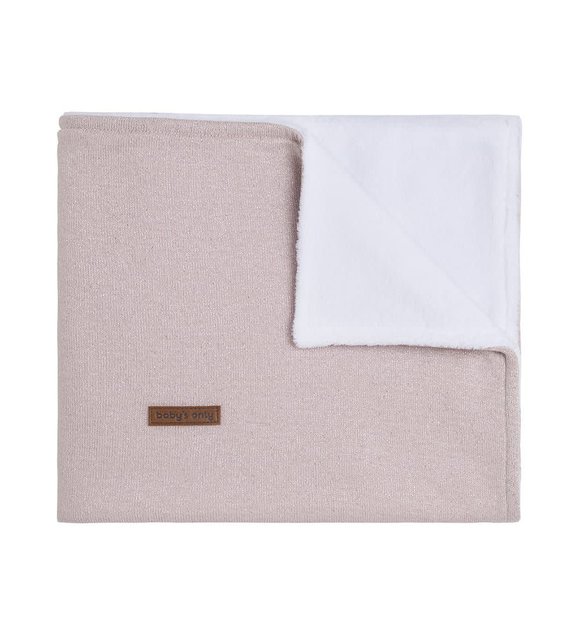 Baby's Only Baby's Only Ledikantdeken Teddy Sparkle Zilver-Roze Melee