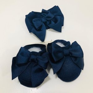 La Perla-Story Loris Story Loris Haarband en Sokjes met Strik Donkerblauw