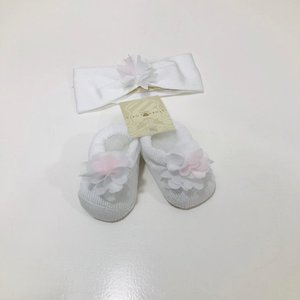 La Perla-Story Loris Story Loris Haarband en Sokjes met Chiffon Wit