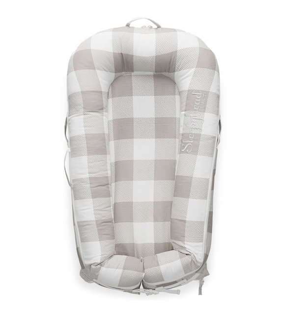 Sleepyhead Sleepyhead Deluxe+ Natural Plaid (0-8M)