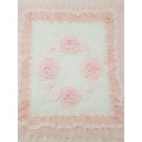 Ladia Ladia Omslagdoek/Deken Creme/Roze