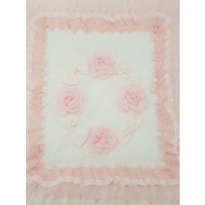 Ladia Ladia Omslagdoek/Deken Creme/Roze