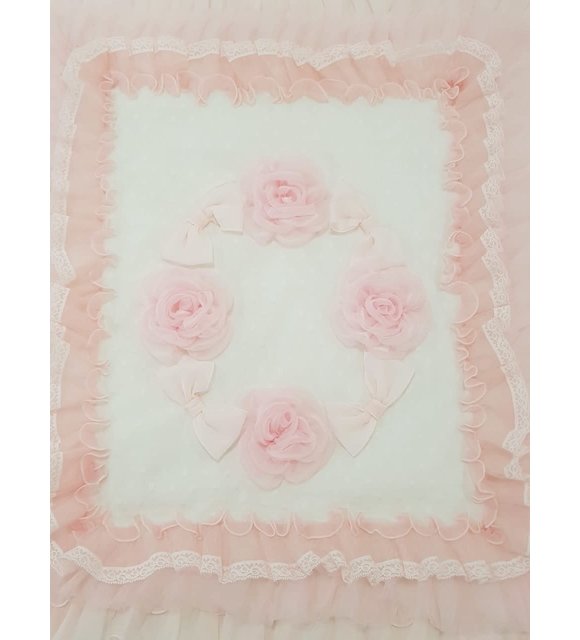 Ladia Ladia Omslagdoek/Deken Creme/Roze