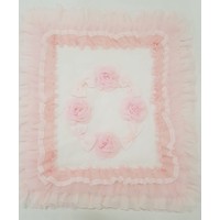 Ladia Ladia Omslagdoek/Deken Creme/Roze