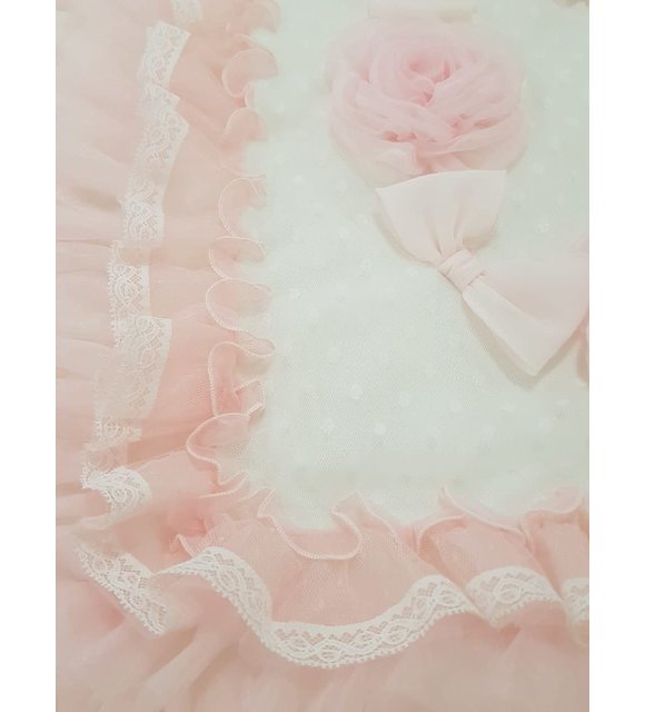 Ladia Ladia Omslagdoek/Deken Creme/Roze