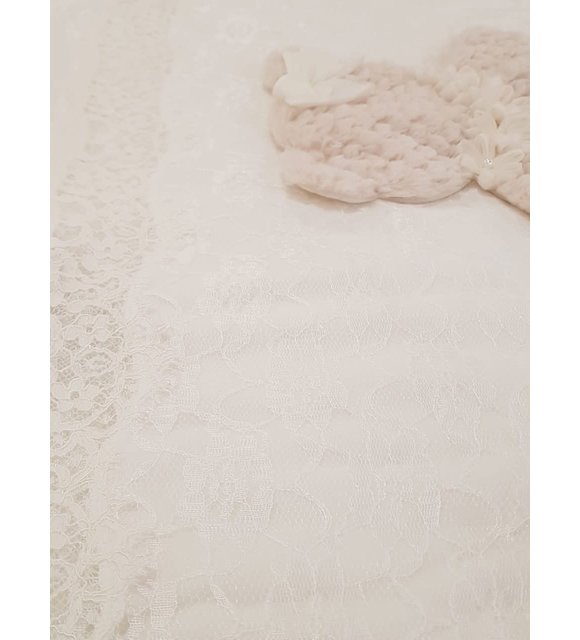 Ladia Ladia Omslagdoek/Deken met Beer Creme