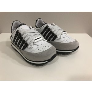 Dsquared2 Dsquared2 Sneakers Wit met Zwarte Strepen