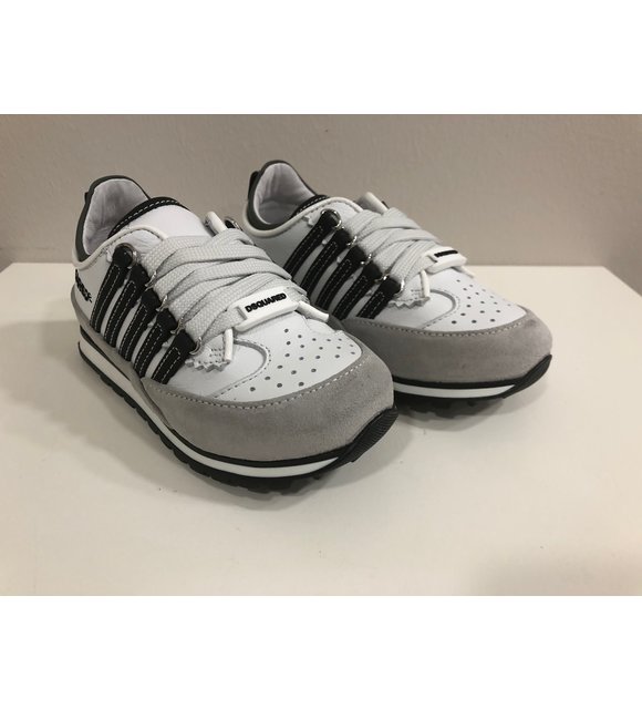 Dsquared2 Dsquared2 Sneakers Wit met Zwarte Strepen