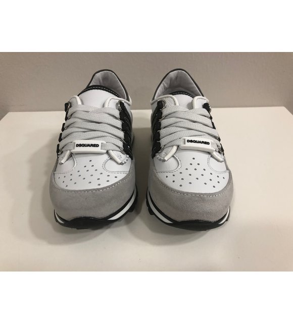 Dsquared2 Dsquared2 Sneakers Wit met Zwarte Strepen