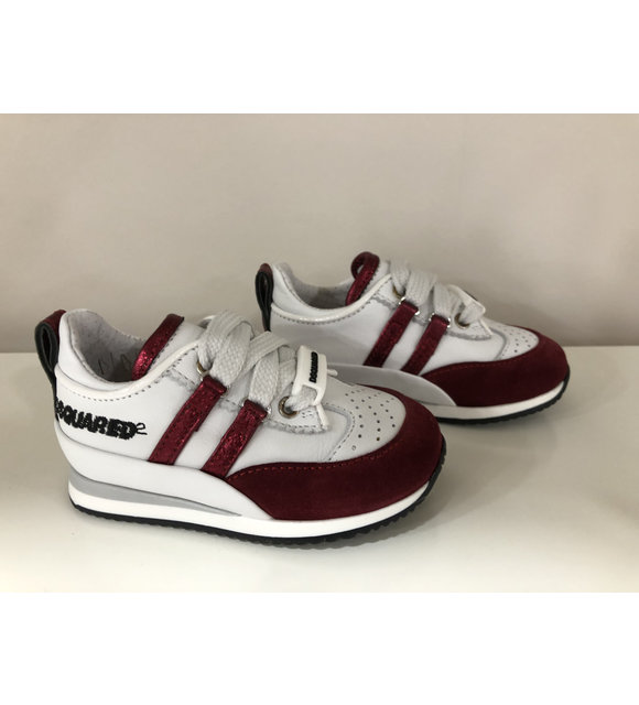 Dsquared2 Dsquared2 Sneakers met Bordeaux Strepen