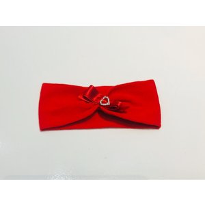 La Perla-Story Loris La Perla Haarband met Strass Hartje Rood 45222