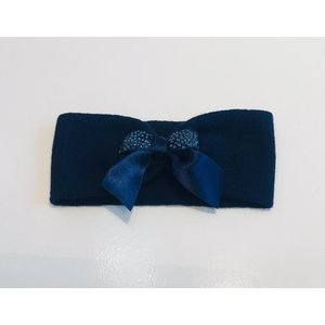 La Perla-Story Loris La Perla Haarband met Strass Strik Donkerblauw 48653