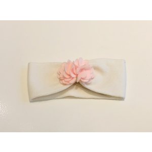 La Perla-Story Loris Story Loris Haarband met Roze Bloemetje Creme 23211