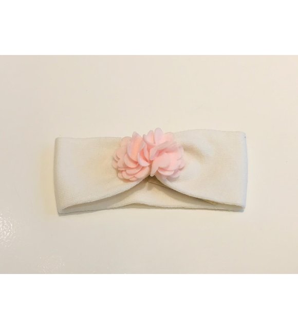 La Perla-Story Loris Story Loris Haarband met Roze Bloemetje Creme 23211
