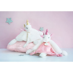 Doudou et Compagnie Doudou Unicorn Glitter Roze