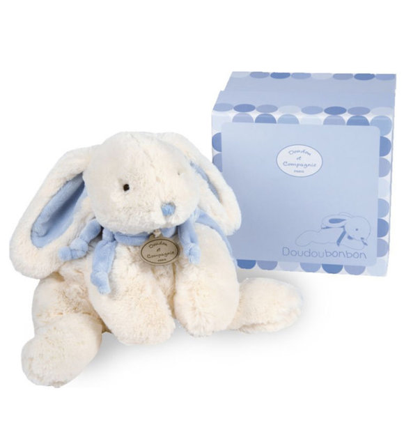 Doudou et Compagnie Doudou Konijn 30cm Blauw