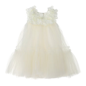 Monnalisa Monnalisa Bloemetjes Doopjurk Creme