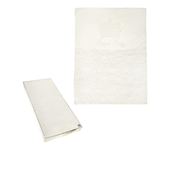 Sofija Sofija Deken met Kant en Kroon Creme