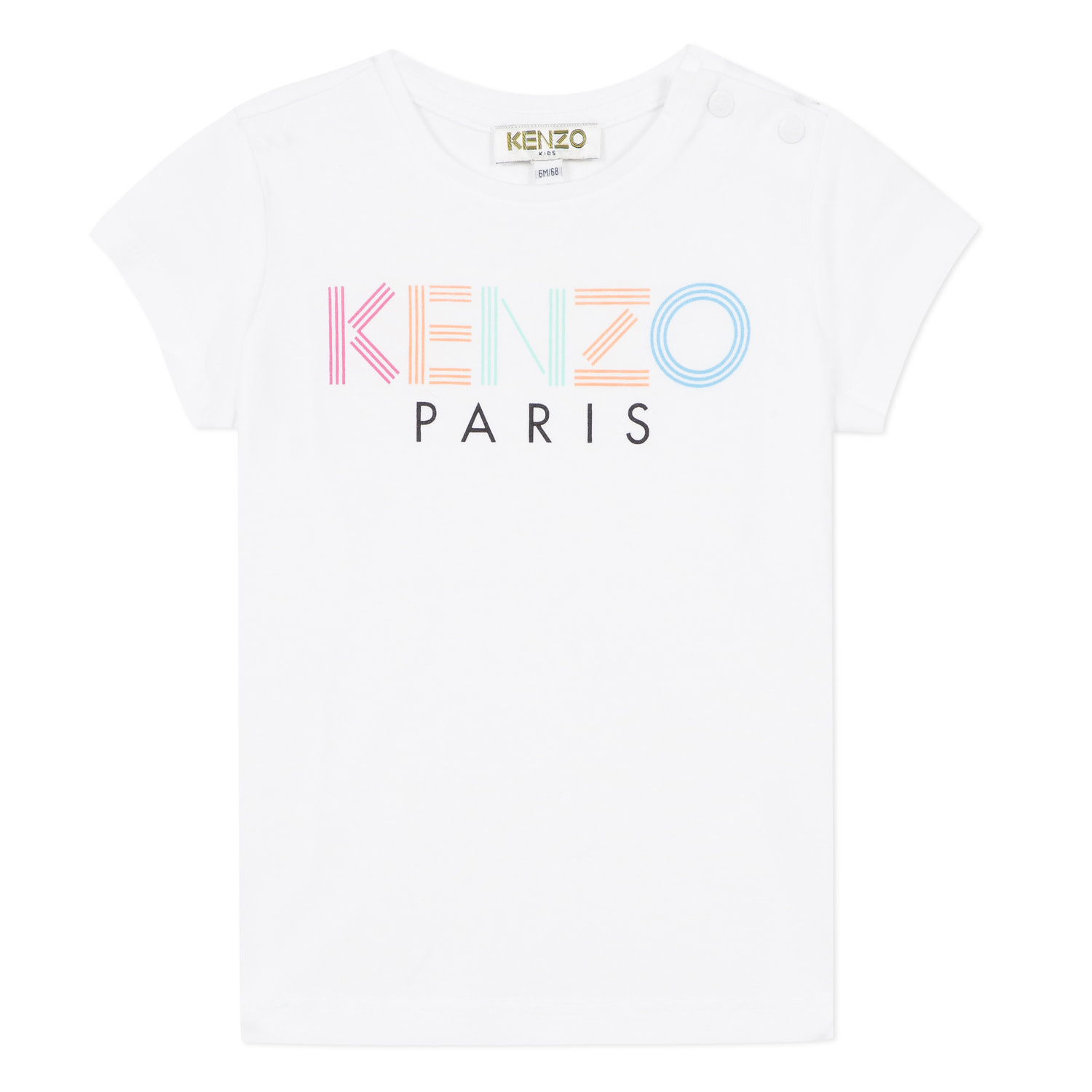 Kenzo Kenzo Logo T Shirt Roze Blauw Poppedoll Kenzo Kenzo Logo T Shirt Roze Blauw Poppedoll