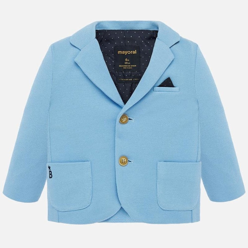 lichtblauwe blazer