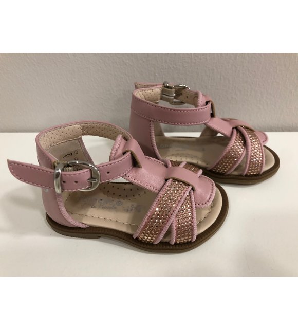 Florens Florens Sandalen met Strass Roze
