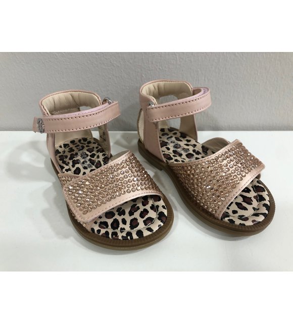 Florens Florens Sandalen met Strass Nude