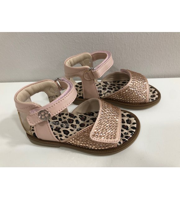 Florens Florens Sandalen met Strass Nude
