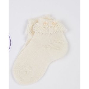 Condor Condor Sokjes met Ruffle Creme